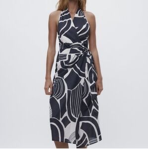 Zara wrap midi dress